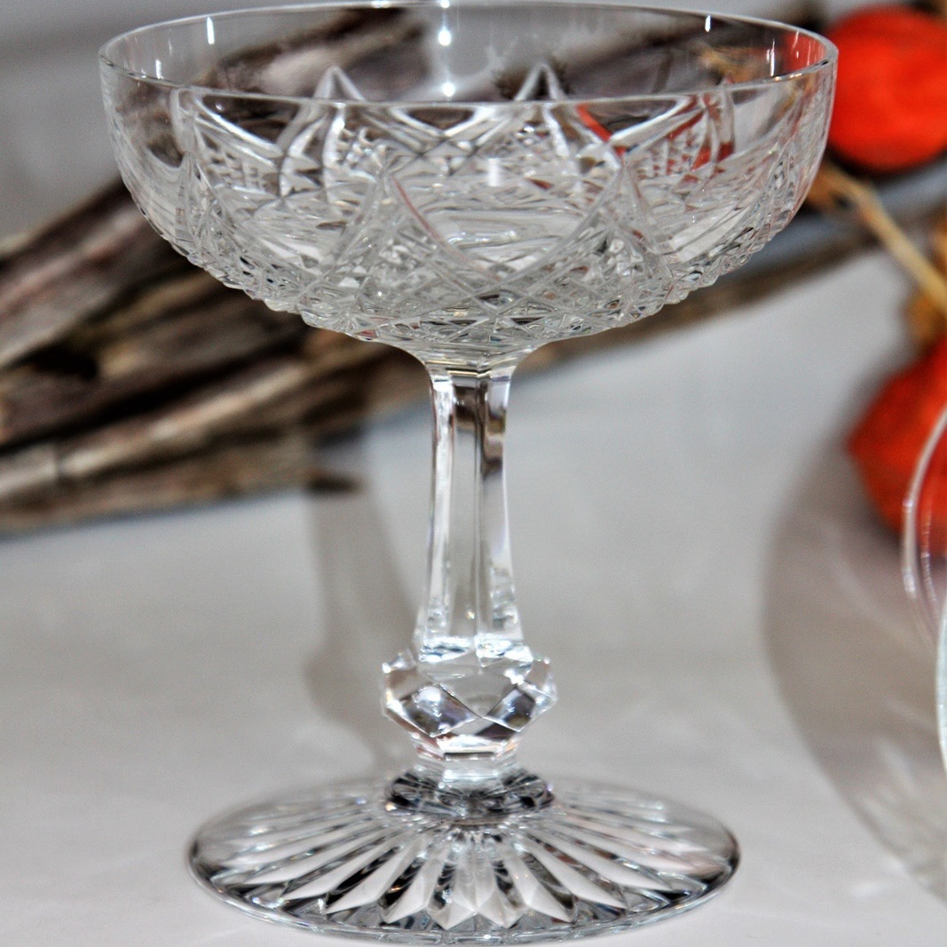 法国巴卡拉中古水晶宽口鸡尾酒杯