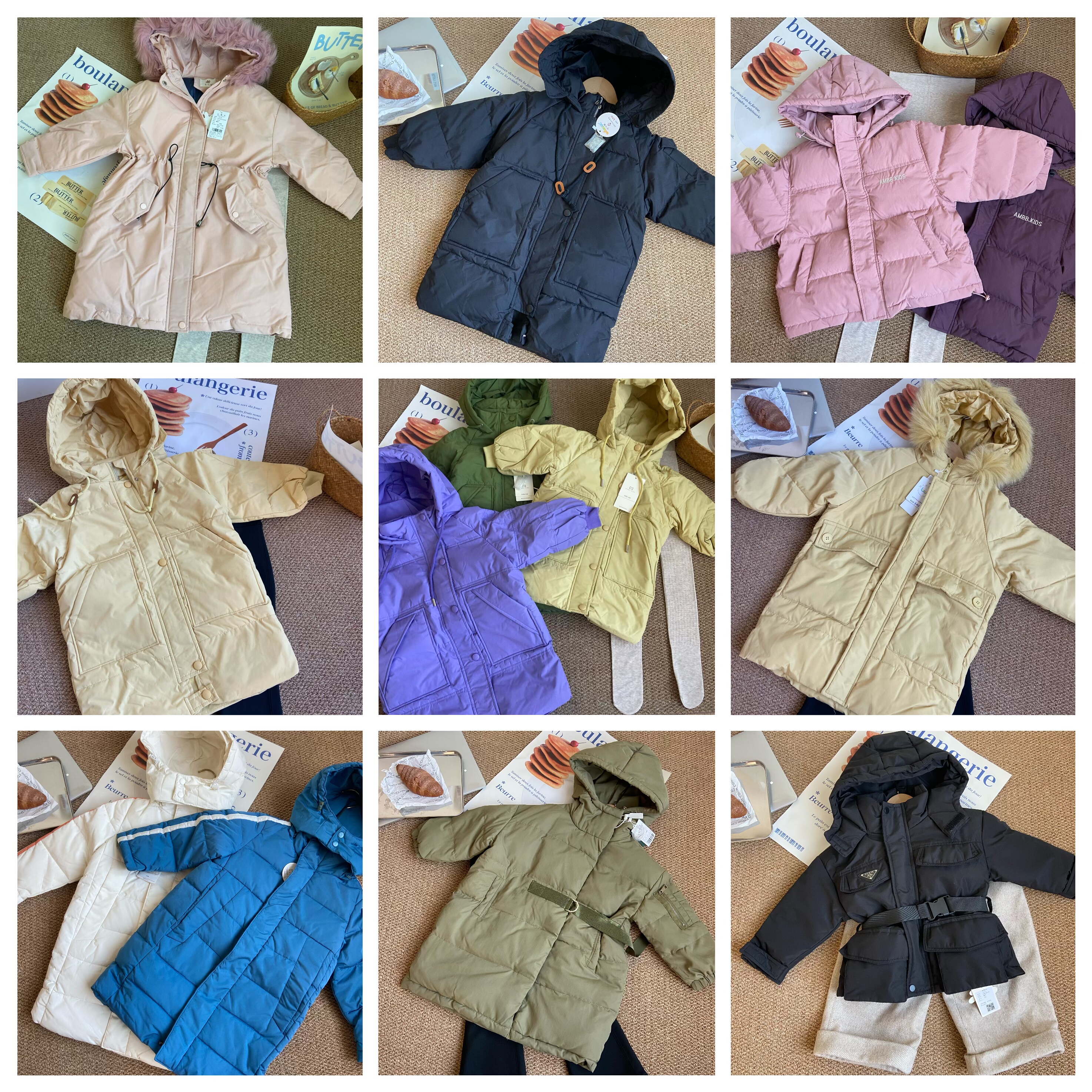 特价儿童冬季加厚中长款短款羽绒服