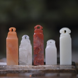 硬笔小楷如意小章老挝石料手工篆刻印石1.2-1.5厘米金石小印方章