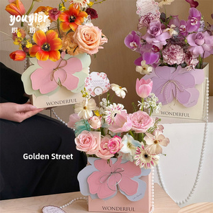 【youyier】情人节风传花信系列鲜花包装盒母亲节甜品礼盒手提盒