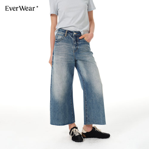 EverWear水洗九分裤进口牛仔裤