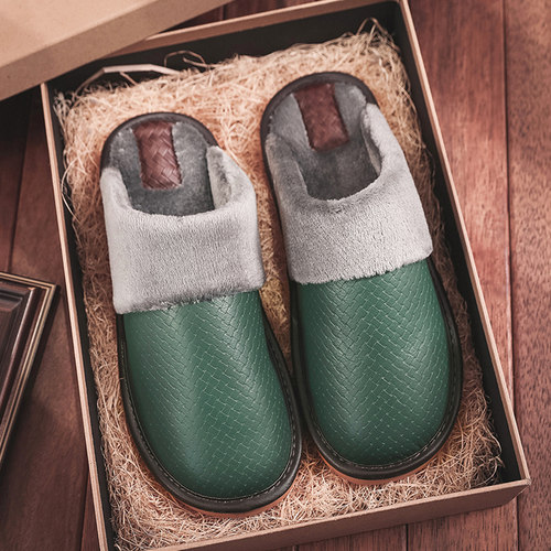 高级舒适风防水防滑软底棉拖鞋