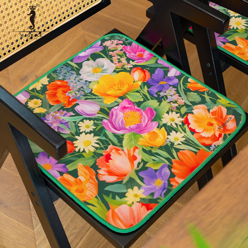 法国MAGRACE夏季方形坐垫3款客厅久坐椅垫汽车垫薄款沙发凉席垫