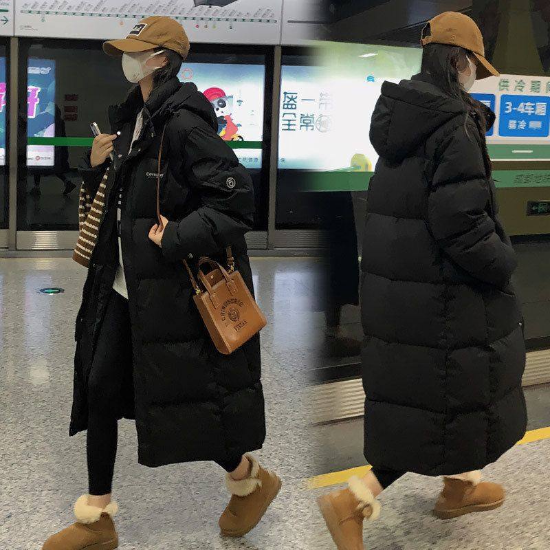 外套加厚女冬羽绒韩版服潮长款