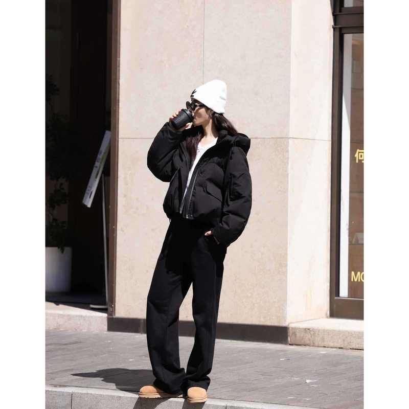 百搭时尚冬季女款女加厚小个子