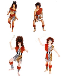 印第安人服装万圣节服性野人女土著人衣服豹纹 儿童印第安服装