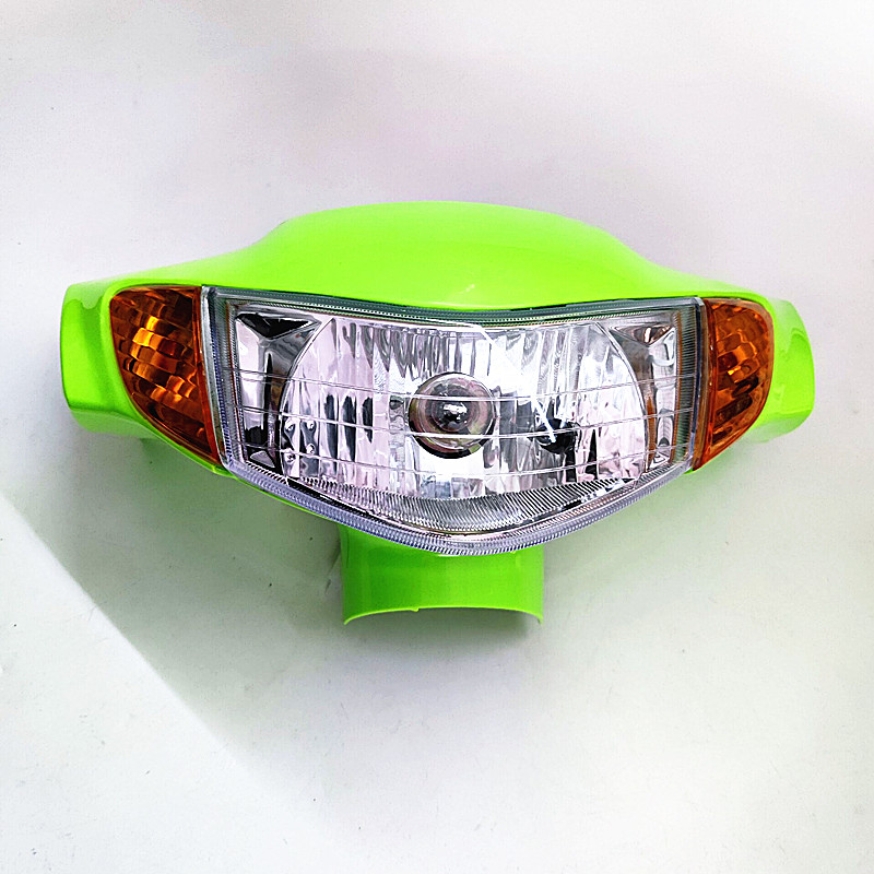 包邮摩托车配件改装GY6巧格一代国三福喜100绿色头壳灯箱后脑套装