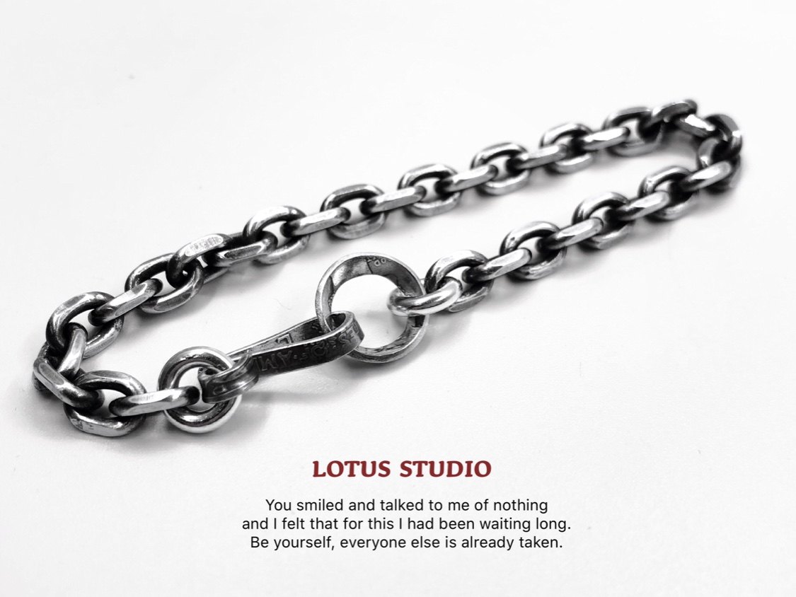 莲说制物LotusStudio古董硬币手工改制挂扣6毫米银铰链银手链,饰品/流行首饰/时尚饰品新,银饰手链,淘宝优惠券,粉丝福利购,淘宝优惠卷