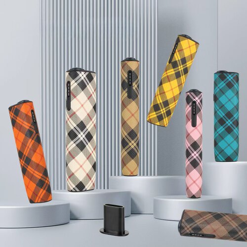 iluma 一体机通用保护套 iqo七八代pu皮材质 苏格兰格纹 带取壳器