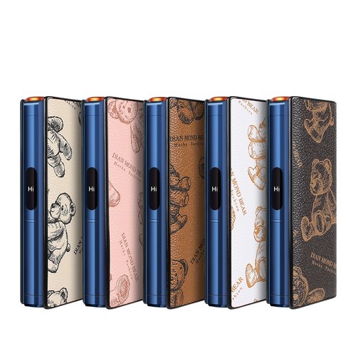 日版GLO HILO plus烟具保护壳 棕熊图案 防摔保护套