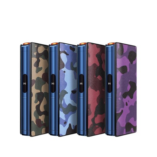 日版GLO HILO plus烟具保护壳 迷彩色防摔保护套 pu皮材质