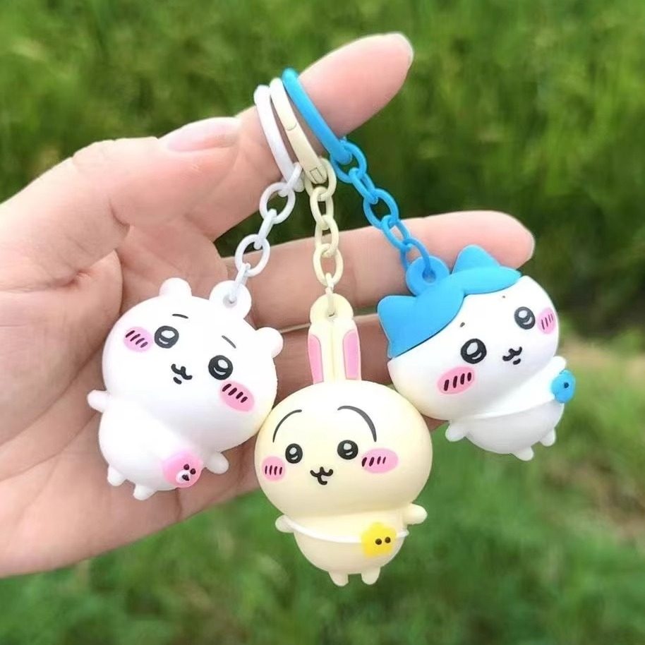 新款可爱chiikawa公仔钥匙扣女卡通乌萨奇小八3d包包挂件创意礼品