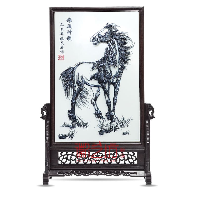 马到成功魏民春大师精品摆件芜湖铁画特色礼品收藏徽艺坊