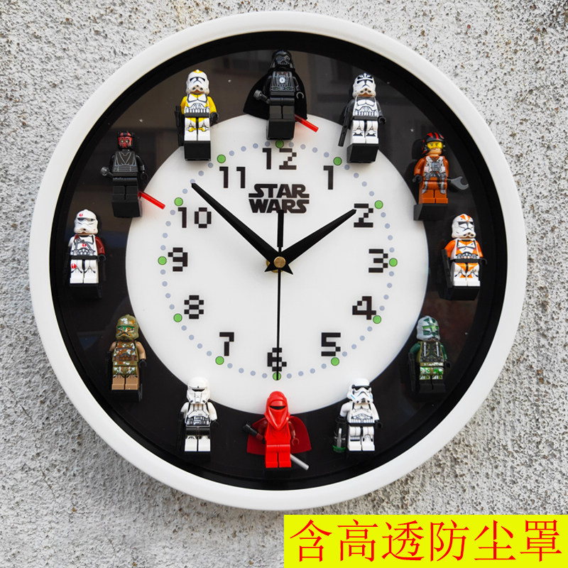 Original compatible Lego Star Wars Wall clock Children's Room metope decorate clocks and watches Mute DIY Assemblein the Home accessories , Home bell ornaments/Alarm Clock , Wall clock  category - from Buy2taobao.com to provide professional Taobao agent buy service