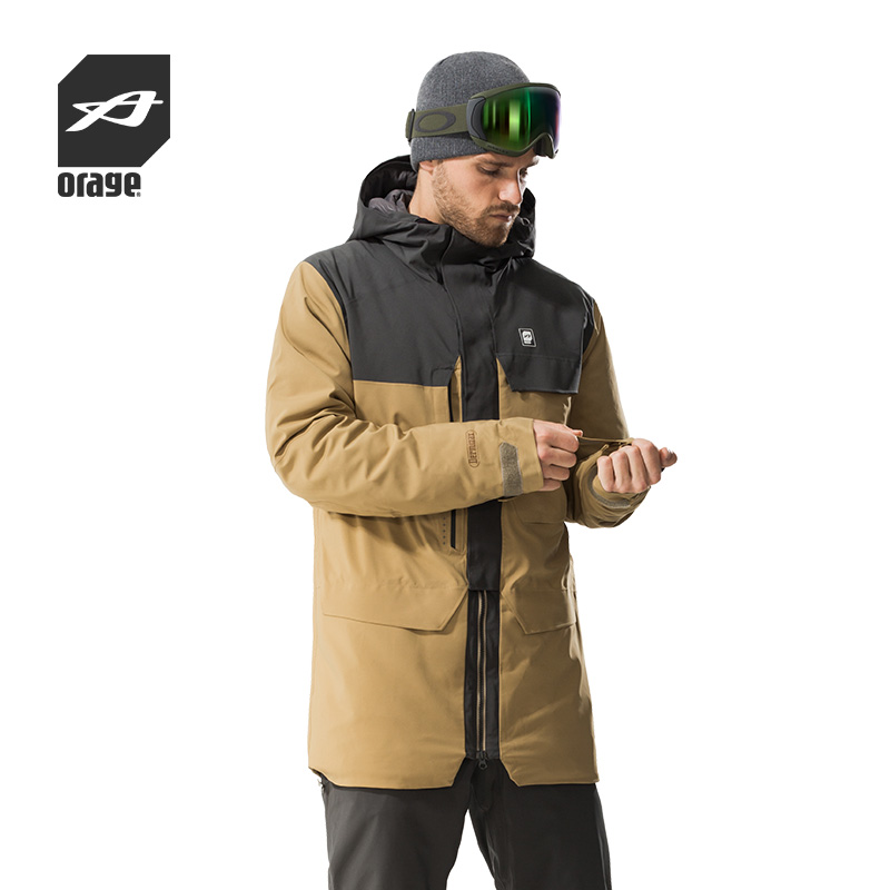 防水透气厚款单板双板滑雪服男