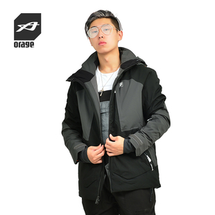 ALASKAN ORAGE 新款 防水加厚双板成人滑雪服男款 JACKET 2018