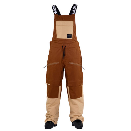 保暖防水透气背带滑雪裤男款