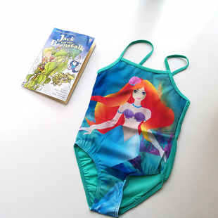 女童连体泳衣美人鱼宝宝中小童女孩泳衣儿童泳衣 134清仓断码