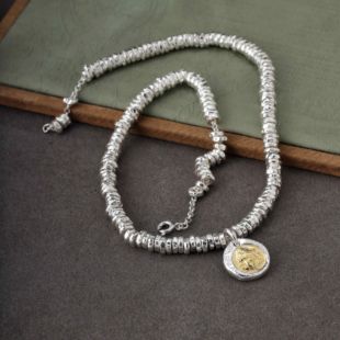 质感重工银链 纯手工盘缠项链足银实心男女同款 赞布禄 熙素新款