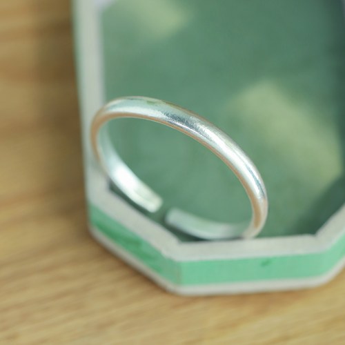 熙素999足银男女同款霜银手镯