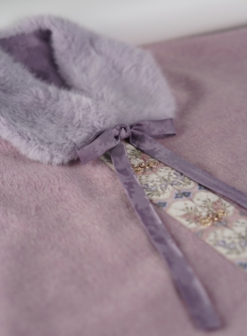 纨织【与雾】明制汉服对襟圆领直袖羊毛万历袄秋冬汉服