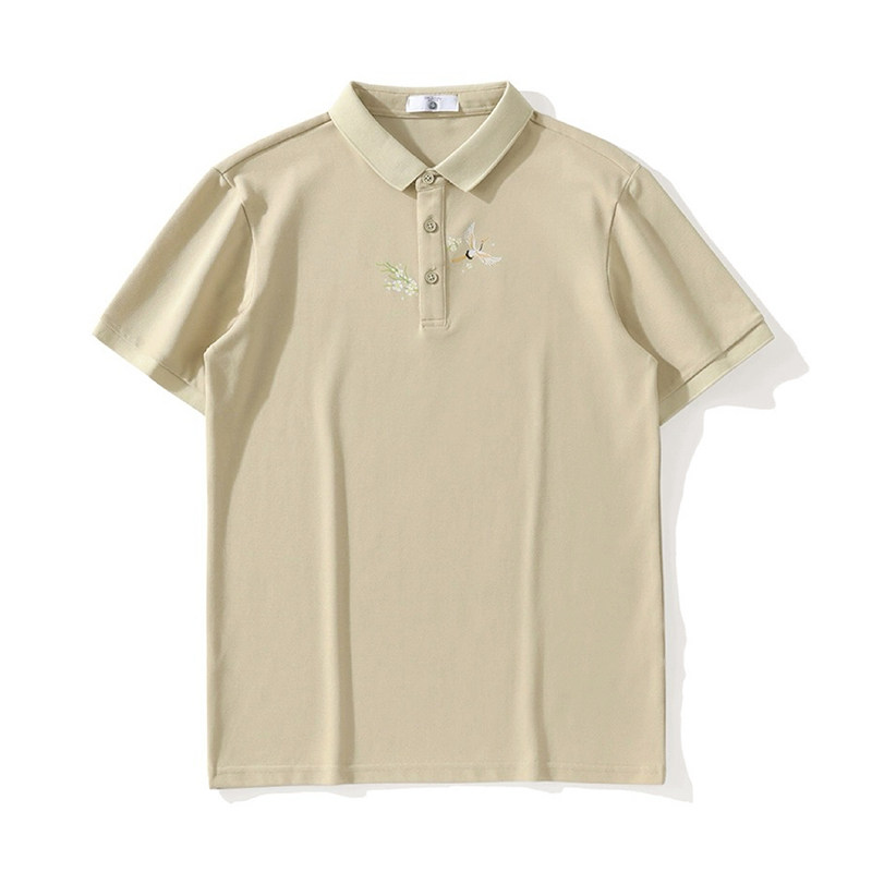 2025夏季男士青年修身高端设计感短袖POLO衫T恤男A431-PL077-P55,男装T恤,星座401B（原A431）