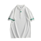 2026夏季袖子条纹胸前织带纯色短袖POLO衫男T恤A431-PL516-特P43，男装T恤，星座401B（原A431）