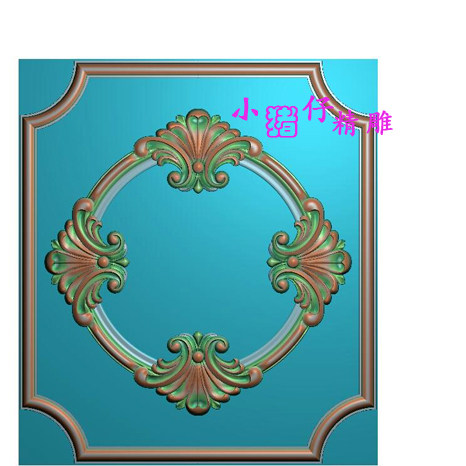 洋花门花肚板花精雕图JDP圆花加框柜门围板图浮雕图5.21软件 有线