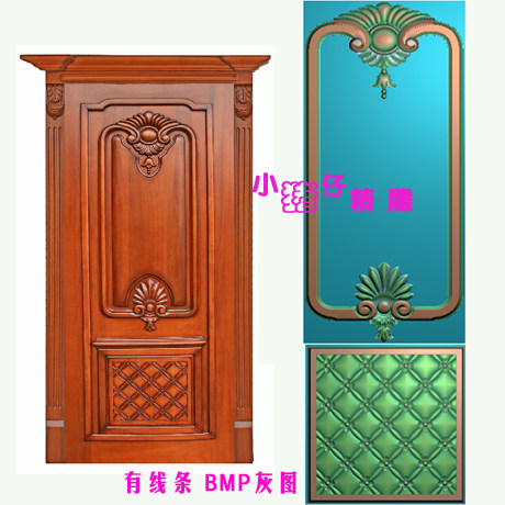 菱形格纹洋花门花门板雕花 精雕图JDP 浮雕图521软件BMP灰图