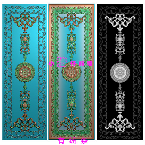 藏族洋花欧式大花大板花 精雕图JDP浮雕图 521软件石雕木雕BMP图