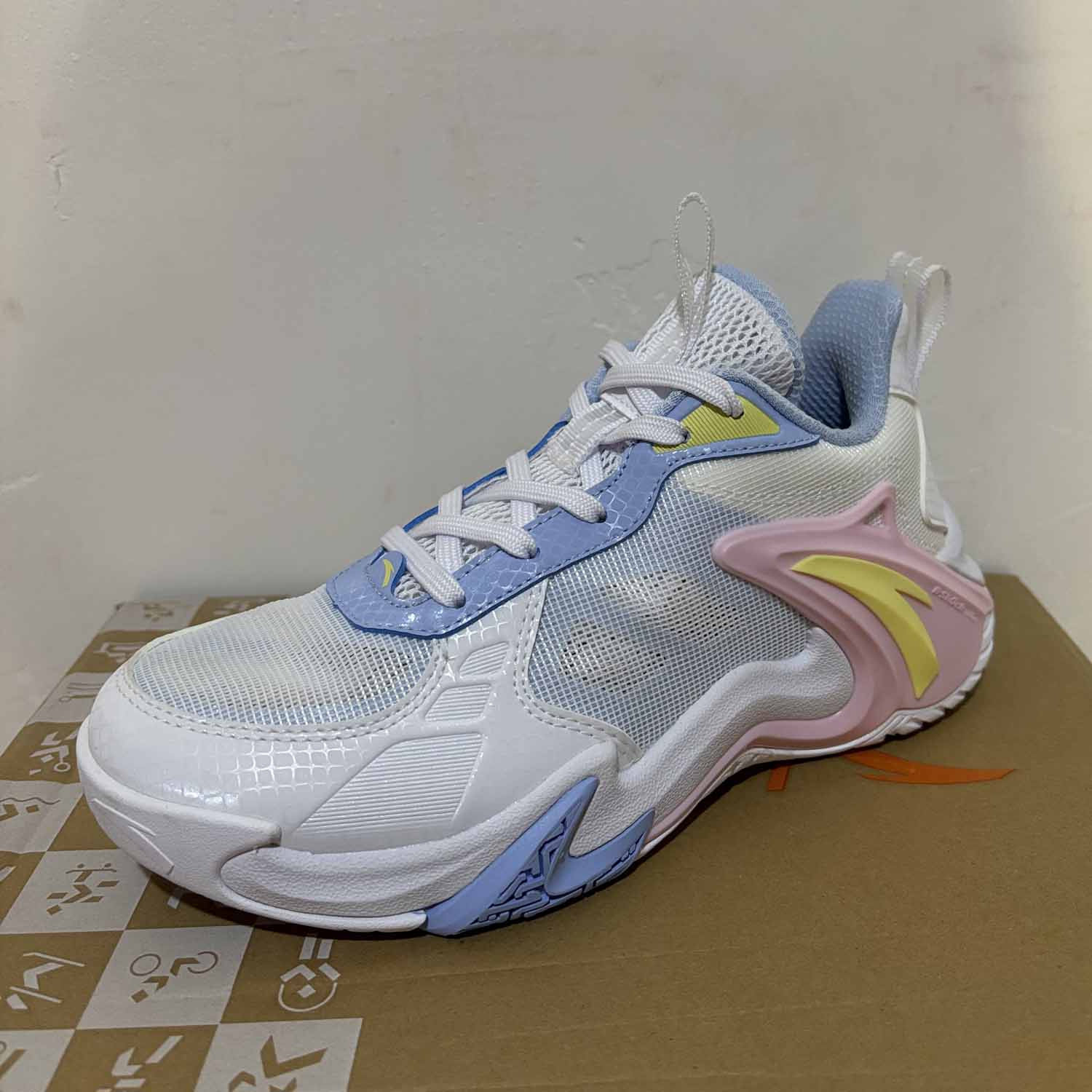 安踏正品夏季休闲篮球鞋系带网面透气大男童运动球鞋312421105