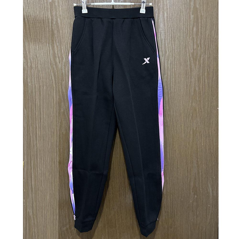 特步儿童正品秋冬针织女运动长裤