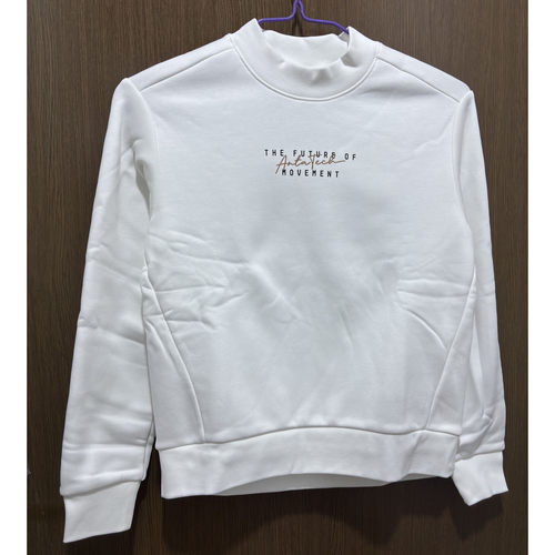 安踏正品冬针织训练圆领跑步卫衣