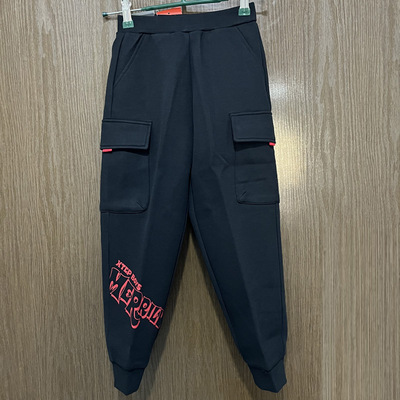 特步儿童针织男童萌宝运动长裤