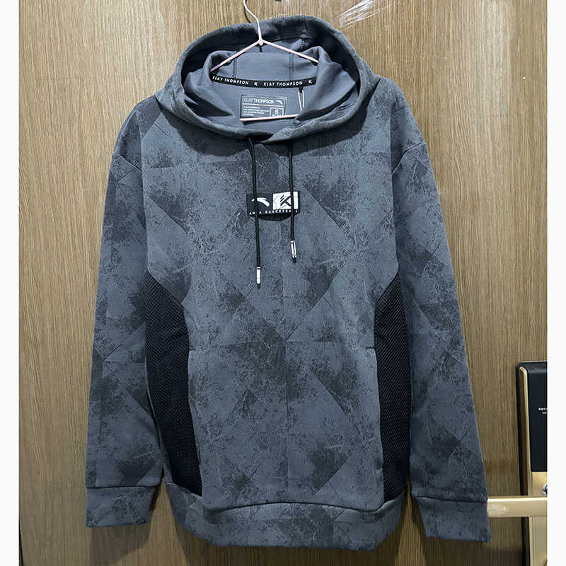 宽松连帽休闲汤普森运动卫衣安踏