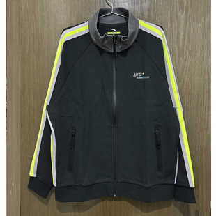 安踏正品春秋休闲男上衣立领训练透气开衫针织运动外套152317746