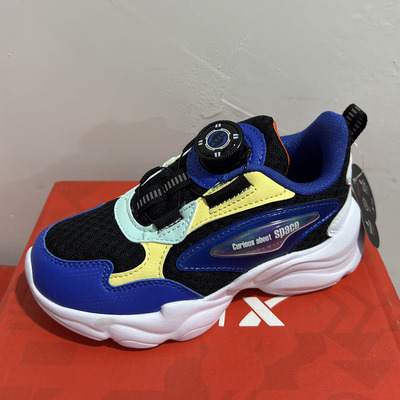 特步正品旋转纽扣轻便男童运动鞋