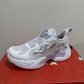 特步儿童正品 677214324808 夏网面透气旋转纽扣框子轻便女童运动鞋