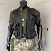 外套 骑行路亚钓鱼马甲多口袋军迷工装 夏季 户外多功能战术马甲男士