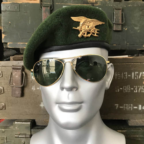 美版贝雷帽特种兵军迷羊毛绿us