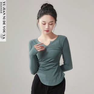 现代舞服中国舞形体服古典舞蹈服装成人专用训练功服上衣女款新款