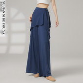 阔腿裤 遮屁股帘练功裤 子女 假两件现代舞中国舞古典舞蹈裤 2025新款