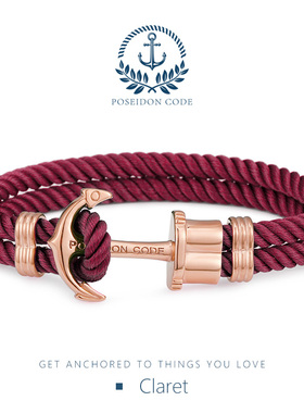 海军风船锚手链欧美时尚百搭男女情侣手绳潮流男士个性手饰手环