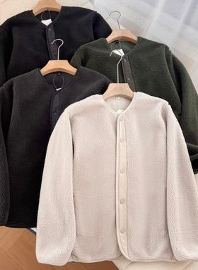 好款！男装防风仿羊羔绒摇粒绒开衫/长袖外套25秋冬新款Y481183