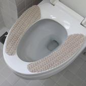 星之月粘贴式 马桶坐垫加绒马桶圈垫子毛绒坐便器垫通用智能马桶垫