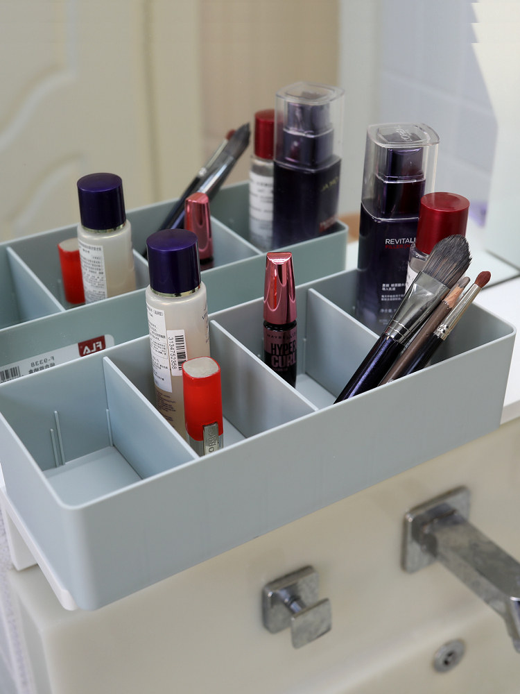 서랍 보관 상자 분할 무료 조합 드레싱 상자 작은 구획 정리 상자 플라스틱 데스크탑 화장품 보관 상자