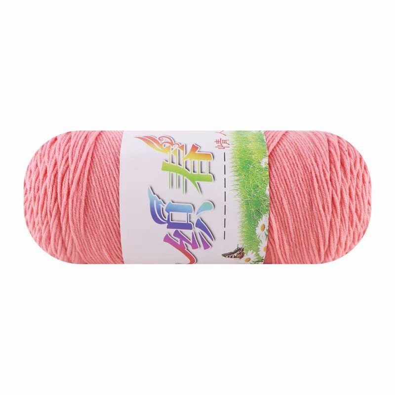 5 STRANDS MILK COTTON COMBED COTTON HAND-KNITTED CROCHET DIY DOLL MEDIUM THICK SCARF SLIPPERS BABY YARN BALL MATERIAL PACKAGE