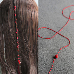 天官仙乐太子谢怜鬼王花城三郎血雨探花束发编发红绳珊瑚珠子赐福