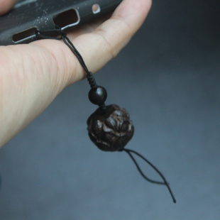 凡人婆罗珠修仙传韩立同款手链天然沉木莲花黑檀珠手机包包挂件