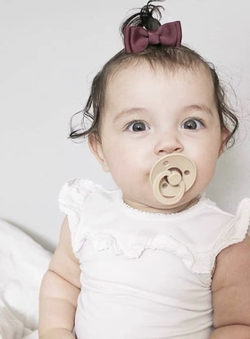 bows同款纯色系列双蝴蝶结发夹宝宝安全头饰发饰气质简约小夹子